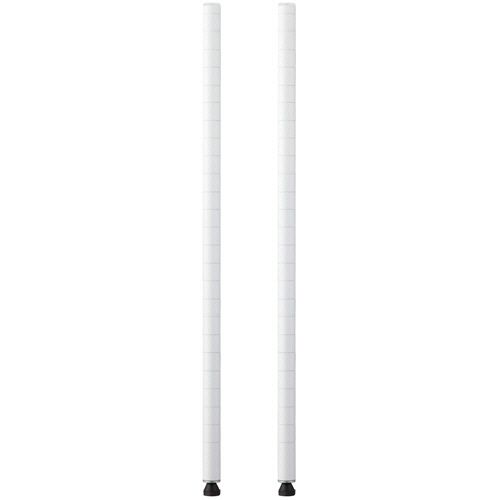 【送料無料】【個人宅届け不可】【法人（会社・企業）様限定】ベーシックシリーズ ポール 高さ1200mm ホワイト 1セット(2本)【イージャパンモール】
