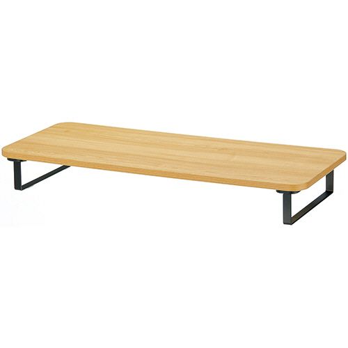 【送料無料】【個人宅届け不可】【法人（会社・企業）様限定】シンプルデスクトップラック 幅600mm オーク/ブラック 1台【イージャパンモール】