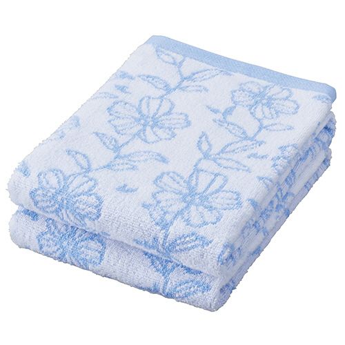 【送料無料】【個人宅届け不可】【法人（会社・企業）様限定】無撚糸グレースフラワー　フェイスタオル..