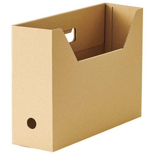 【送料無料】【個人宅届け不可】【法人（会社・企業）様限定】ボックスファイル(ナチュラル) 軽量エコタイプ A4ヨコ 背幅100mm 1セット(50冊:5冊×10パック)