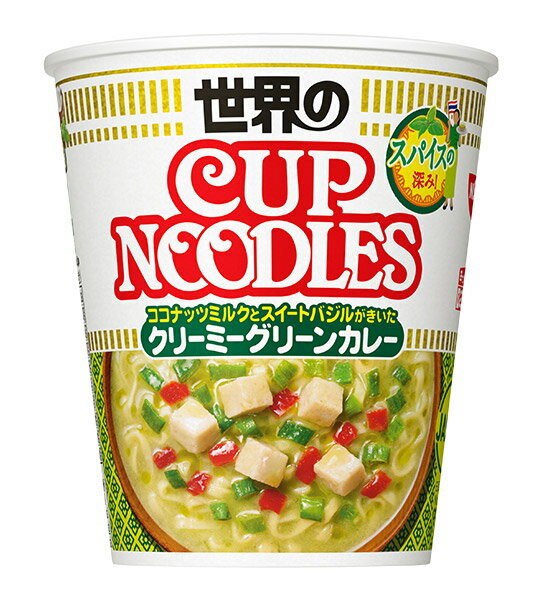 【送料無料】★まとめ買い★　カップヌードル　スパイス香るクリーミーグリーンカレー　80g　×12個【イージャパンモール】のサムネイル
