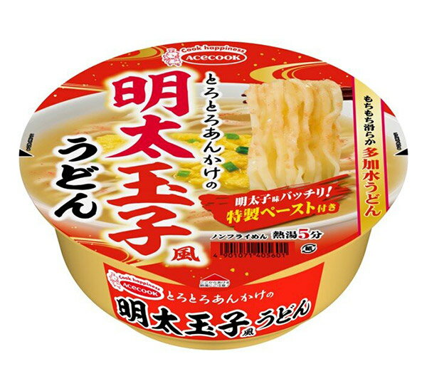 ★まとめ買い★　エースコック　とろとろあんかけの明太玉子風うどん　73g　×12個【イージャパンモール】のサムネイル