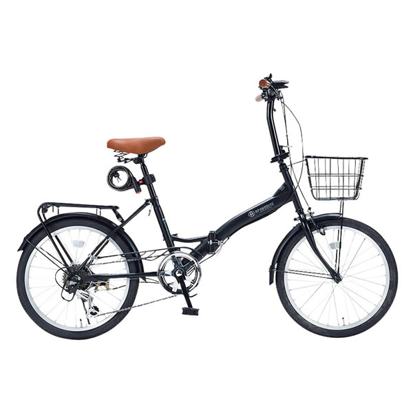 【送料無料】マイパラス 20インチ折畳自転車(6段ギア付) MF209BK MF209BK【ギフト館】