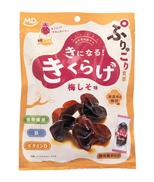【送料無料】★まとめ買い★ MDホールディングス きになるきくらげ 梅しそ味 30g ×6個【イージャパンモール】