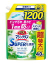 ★まとめ買い★ 花王 バスマジックリン SUPER泡洗浄 グリーンハーブ 替 1200ml ×6個【イージャパンモール】(3)
