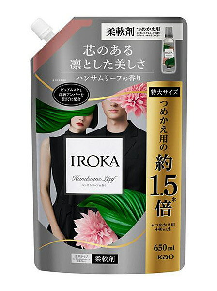 【送料無料】★まとめ買い★　花王　IROKA　ハンサムリーフ　スパウト　650ml　×15個【イージャパンモール】