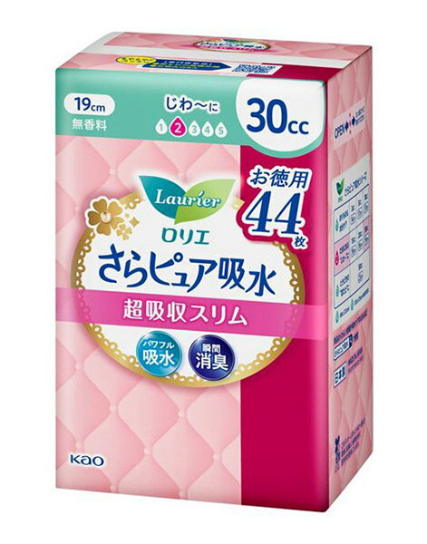 ★まとめ買い★　花王　ロリエさらピュア吸水　超吸収スリム30ccスーパージャンボ　44枚　×18個【イージ..