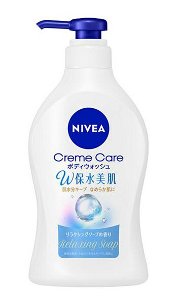 【送料無料】★まとめ買い★ 花王 ニベアクリームケアボディウォッシュW保水美肌ソープの香りポンプ 470ml ×9個【イージャパンモール】