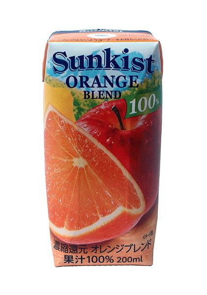 【送料無料】★まとめ買い★ 森永乳業 サンキスト100％オレンジブレンド 200mL ×24個【イージャパンモール】