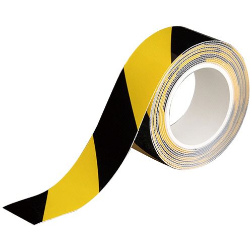 乐天商城 - officeラインテープ　50mm×5m　トラ(黒/黄)　1巻