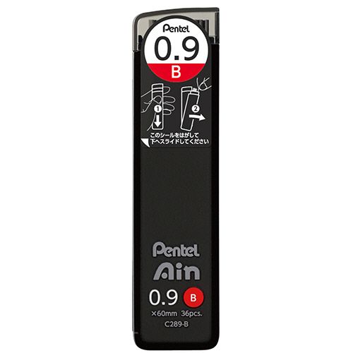 【イージャパンモール】【返品・交換・キャンセル不可】 必ず2通目のメールをご確認ください。 ※本商品は熨斗・包装（ラッピング）はお承り出来ない商品となります。※商品はご注文（ご決済）後、2-5営業日で発送（土・日・祝日除く）となります。※配送業者と契約がないため、送付先が北海道・沖縄の場合キャンセルとさせていただきます。※発送予定日は、在庫がある場合の予定日となります。 ※在庫がない場合には、キャンセルとさせて頂きます。 ※納期が遅れます場合には改めてご連絡させて頂きます。※本商品はメーカー取り寄せ商品となります。 流動在庫となりますためお手配時に在庫がない場合はキャンセルとさせていただきます。 在庫と納期のご確認が必要な場合は事前にお問い合わせください。 ※ご注文確定後でのキャンセルやお届け先の変更等はお承りできませんのでご注意ください。 また、交換・返品はお承りできません。 ※商品のお写真はイメージ画像です。概要 なめらかな筆記感 商品説明 ●シャープペン替芯「アイン」の芯径0.9mm、硬度はB、36本入です。●「スライド開閉ケース」で芯の出し入れカンタン。 仕様 硬度 B 芯の太さ 0.9mm シリーズ名 アイン JANコード 4902506406040 環境商品 プラスチックの再利用70％エコマーク認定番号：22112006 【広告文責】株式会社イージャパンアンドカンパニーズ 072-875-6666《ご注意ください》 ※本商品はキャンセル・返品・交換不可の商品です。 ※商品の性質上、返品・交換・キャンセルはお受けできません。 　不良品、内容相違、破損、損傷の場合は良品と交換いたします。 　但し、商品到着から3日以内にご連絡をいただけない場合、交換いたしかねますのでご注意ください。 ※商品がリニューアルしている場合、リニューアル後の商品をお届けします。[関連キーワード：文具・事務用品 筆記具 シャープペンシル 替芯]