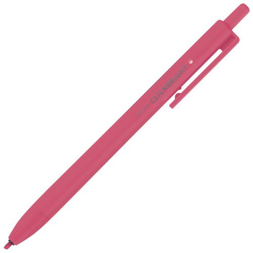 【イージャパンモール】【返品・交換・キャンセル不可】 必ず2通目のメールをご確認ください。 ※本商品は熨斗・包装（ラッピング）はお承り出来ない商品となります。※商品はご注文（ご決済）後、2-5営業日で発送（土・日・祝日除く）となります。※配送業者と契約がないため、送付先が北海道・沖縄の場合キャンセルとさせていただきます。※発送予定日は、在庫がある場合の予定日となります。 ※在庫がない場合には、キャンセルとさせて頂きます。 ※納期が遅れます場合には改めてご連絡させて頂きます。※本商品はメーカー取り寄せ商品となります。 流動在庫となりますためお手配時に在庫がない場合はキャンセルとさせていただきます。 在庫と納期のご確認が必要な場合は事前にお問い合わせください。 ※ご注文確定後でのキャンセルやお届け先の変更等はお承りできませんのでご注意ください。 また、交換・返品はお承りできません。 ※商品のお写真はイメージ画像です。概要 【使いきりタイプ】細かい文字まできれいにひける。 商品説明 ●すぐ書けるノック式の蛍光ペン、クリックブライト。インク色はピンクです。 仕様 タイプ 使い切りタイプ インク種類 水性染料 インク色 ピンク 芯形状 角芯 線幅 2.0mm 全長 147.7mm JANコード 4901681863747 【広告文責】株式会社イージャパンアンドカンパニーズ 072-875-6666《ご注意ください》 ※本商品はキャンセル・返品・交換不可の商品です。 ※商品の性質上、返品・交換・キャンセルはお受けできません。 　不良品、内容相違、破損、損傷の場合は良品と交換いたします。 　但し、商品到着から3日以内にご連絡をいただけない場合、交換いたしかねますのでご注意ください。 ※商品がリニューアルしている場合、リニューアル後の商品をお届けします。[関連キーワード：文具・事務用品 筆記具 蛍光ペン]