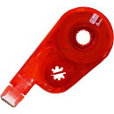 修正テープ ホワイパースイッチ 交換テープ 6mm幅×15m レッド 1セット(10個)