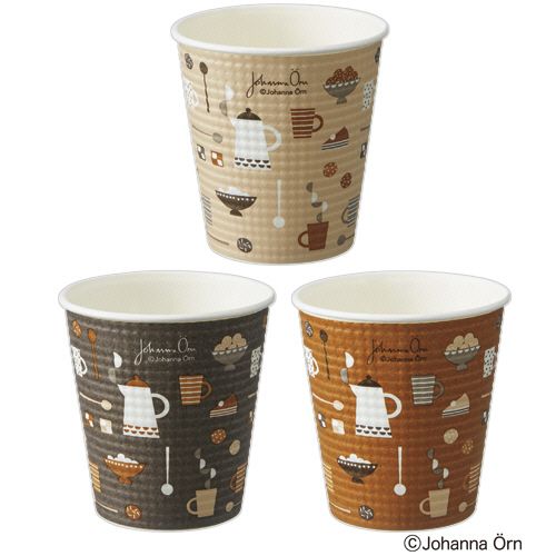 【送料無料】【個人宅届け不可】【法人（会社・企業）様限定】エンボスカップ　Fika(フィーカ)　210mL(7オンス)　1パック(50個)【イージャパンモール】