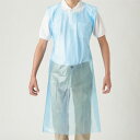 【送料無料】【個人宅届け不可】【法人(会社・企業)様限定】ポリエチエプロン エコノミー フリーサイズ ブルー 1セット(1000枚:50枚x20箱)【イージャパ...