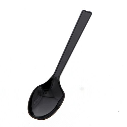 【送料無料】【個人宅届け不可】【法人（会社・企業）様限定】プラスチックスプーン　16cm　黒　単袋　..