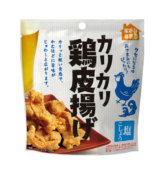 【送料無料】★まとめ買い★　MDホールディングス　カリカリ鶏皮揚げ塩こしょう　30g　×12個【イージャパンモール】