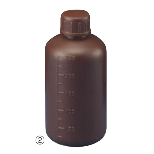 ポリ細口遮光瓶中栓付　Sー500NA【返品・交換・キャンセル不可】【イージャパンモール】