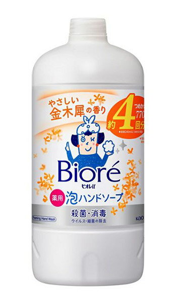 ★まとめ買い★　花王　ビオレu　泡ハンドソープ　金木犀　つめかえ用　770ml　×10個【イージャパンモール】(4)