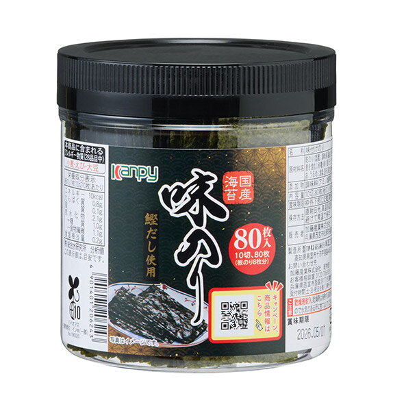 ★まとめ買い★　カンピー 国産卓上味のり　10切80枚　×12個【イージャパンモール】