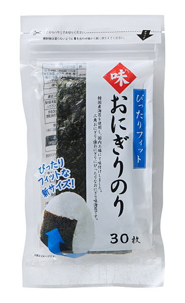 【送料無料】★まとめ買い★　加藤産業　味おにぎりのり（韓国産）　30枚　×20個【イージャパンモール】