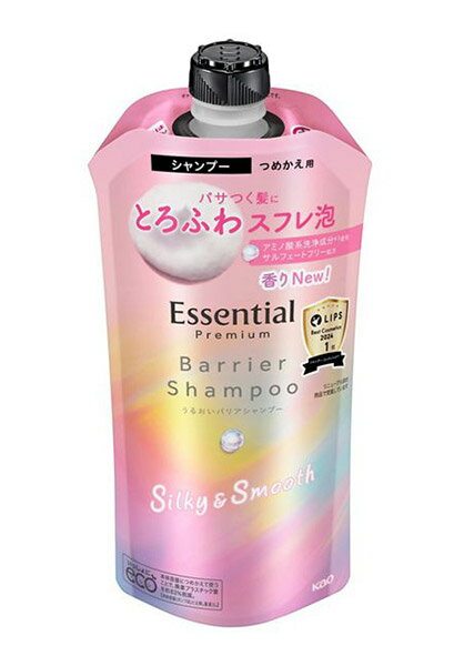 【送料無料】★まとめ買い★　エッセンシャル　プレミアムうるおいバリアシャンプー　シルキー＆スムース詰替　340ml　×24個【イージャパンモール】