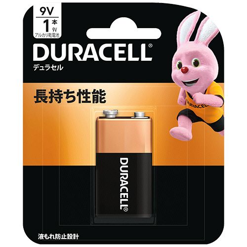 【イージャパンモール】【返品・交換・キャンセル不可】 必ず2通目のメールをご確認ください。 ※本商品は熨斗・包装（ラッピング）はお承り出来ない商品となります。※商品はご注文（ご決済）後、2-5営業日で発送（土・日・祝日除く）となります。※配送業者と契約がないため、送付先が北海道・沖縄の場合キャンセルとさせていただきます。※発送予定日は、在庫がある場合の予定日となります。 ※在庫がない場合には、キャンセルとさせて頂きます。 ※納期が遅れます場合には改めてご連絡させて頂きます。※本商品はメーカー取り寄せ商品となります。 流動在庫となりますためお手配時に在庫がない場合はキャンセルとさせていただきます。 在庫と納期のご確認が必要な場合は事前にお問い合わせください。 ※ご注文確定後でのキャンセルやお届け先の変更等はお承りできませんのでご注意ください。 また、交換・返品はお承りできません。 ※商品のお写真はイメージ画像です。概要 世界中で信頼されるバッテリーブランド「デュラセル」のアルカリ乾電池 商品説明 ●アルカリ乾電池9V、1本です。●液漏れ防止設計。●水銀0使用。 仕様 電池サイズ 9V 使用推奨期限 5年 生産国 中国 JANコード 5000394170926 【メーカー・製造または販売元】デュラセル【広告文責】株式会社イージャパンアンドカンパニーズ 072-875-6666《ご注意ください》 ※本商品はキャンセル・返品・交換不可の商品です。 ※商品の性質上、返品・交換・キャンセルはお受けできません。 　不良品、内容相違、破損、損傷の場合は良品と交換いたします。 　但し、商品到着から3日以内にご連絡をいただけない場合、交換いたしかねますのでご注意ください。 ※商品がリニューアルしている場合、リニューアル後の商品をお届けします。[関連キーワード：電池]