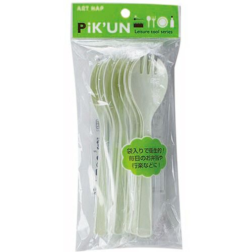 使い切り食器　袋入先割れスプーン　約160mm　1パック（10本）