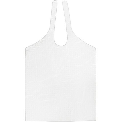 PE食事用エプロン　タイオンタイプ　ホワイト　1セット（500枚：50枚×10箱）