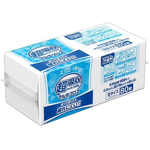【送料無料】【個人宅届け不可】【法人（会社・企業）様限定】エリエール　超吸収キッチンタオル　マル..