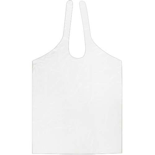 【送料無料】【個人宅届け不可】【法人(会社・企業)様限定】PE食事用エプロン タイオンタイプ ホワイト 1箱(50枚)