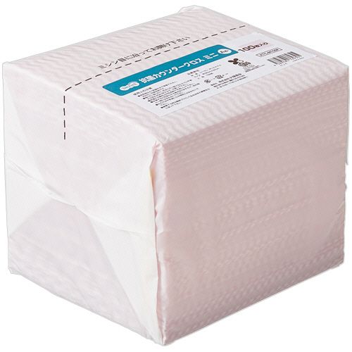 【送料無料】【個人宅届け不可】【法人（会社・企業）様限定】抗菌カウンタークロス　ミニ　ピンク　1パック（100枚）