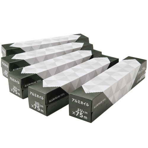 【送料無料】【個人宅届け不可】【法人（会社・企業）様限定】業務用アルミホイル　30cm×75m　1セット（5本）