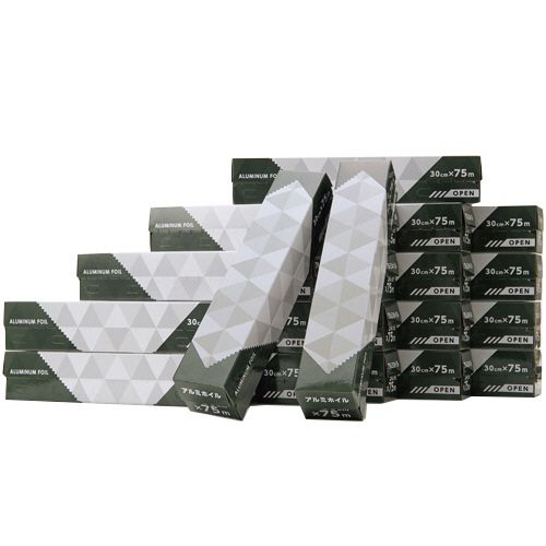 【送料無料】【個人宅届け不可】【法人（会社・企業）様限定】業務用アルミホイル　30cm×75m　1セット（20本）