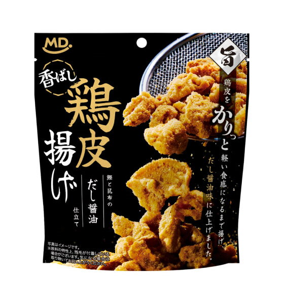 ★まとめ買い★　MDホールディングス　香ばし鶏皮揚げ　だし醤油　30g　×12個【イージャパンモール】