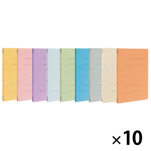 フラットファイルA4S10冊ライトブルー【返品・交換・キャンセル不可】【イージャパンモール】