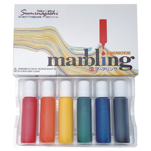 マーブリング 6色セット【返品・交換・キャンセル不可】【イージャパンモール】