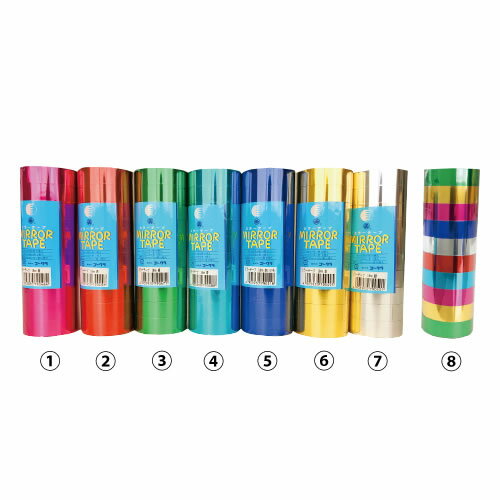 ミラーテープ 18mm（10巻） 銀【返品・交換・キャンセル不可】【イージャパンモール】