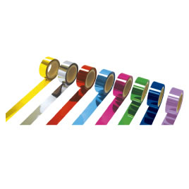 メッキテープ 25mm×200m 桃【返品 交換 キャンセル不可】【イージャパンモール】