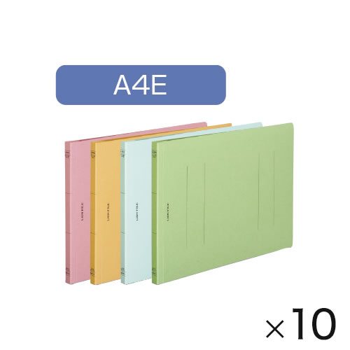 フラットファイルA4E（10冊）緑【返品・交換・キャンセル不可】【イージャパンモール】
