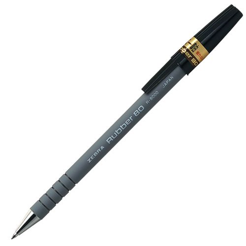 Rakuten - 油性ボールペン　ラバー80　0.7mm　黒　1箱(10本)
