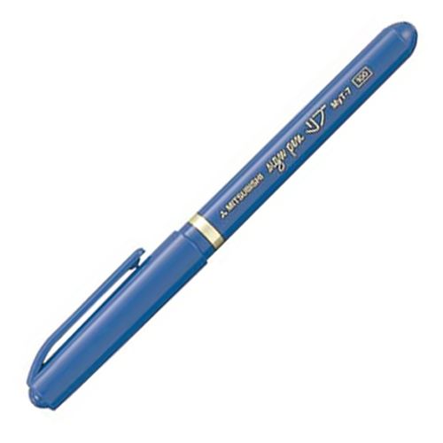 Rakuten - 水性サインペン　リブ細字　0.7mm　青　1本