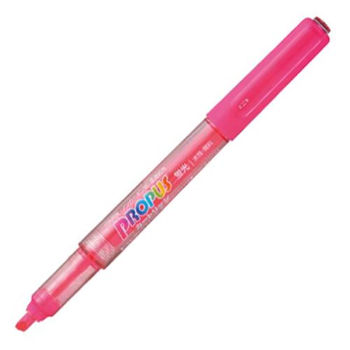 【イージャパンモール】【返品・交換・キャンセル不可】 必ず2通目のメールをご確認ください。 ※本商品は熨斗・包装（ラッピング）はお承り出来ない商品となります。※商品はご注文（ご決済）後、2-5営業日で発送（土・日・祝日除く）となります。※配送業者と契約がないため、送付先が北海道・沖縄・離島の場合キャンセルとさせていただきます。※発送予定日は、在庫がある場合の予定日となります。 ※在庫がない場合には、キャンセルとさせて頂きます。 ※納期が遅れます場合には改めてご連絡させて頂きます。※本商品はメーカー取り寄せ商品となります。 流動在庫となりますためお手配時に在庫がない場合はキャンセルとさせていただきます。 在庫と納期のご確認が必要な場合は事前にお問い合わせください。 ※ご注文確定後でのキャンセルやお届け先の変更等はお承りできませんのでご注意ください。 また、交換・返品はお承りできません。 ※商品のお写真はイメージ画像です。概要 【詰替タイプ】インクを詰め替えできる蛍光ペン 仕様 タイプ 詰替タイプ インク種類 水性顔料 インク色 桃 芯の太さ 太字 芯形状 角芯 線幅 4.0mm 全長 130mm 軸径 12.4mm 対応カートリッジ PUSR80.13 材質 軸：再生PET樹脂、ペン芯：PET繊維 重量 12g シリーズ名 プロパス JANコード 4902778662816 環境商品 プラスチックの再利用83％エコマーク認定番号：18112178 【メーカー・製造または販売元】三菱鉛筆【広告文責】株式会社イージャパンアンドカンパニーズ 072-875-6666《ご注意ください》 ※本商品はキャンセル・返品・交換不可の商品です。 ※商品はご注文後、1週間前後でお届けとなります。 ※商品の性質上、返品・交換・キャンセルはお受けできません。 　不良品、内容相違、破損、損傷の場合は良品と交換いたします。 　但し、商品到着から3日以内にご連絡をいただけない場合、交換いたしかねますのでご注意ください。 ※商品がリニューアルしている場合、リニューアル後の商品にてお届けとなる場合がございます。[関連キーワード：文房具 筆記具 蛍光ペン 蛍光ペン 本体]