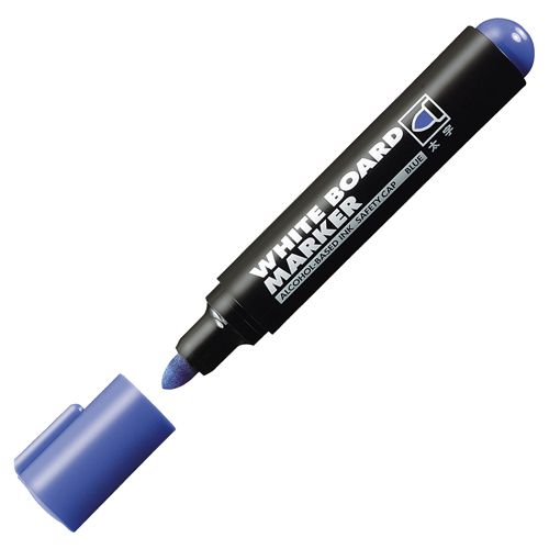 Rakuten - ホワイトボード用マーカー　太字　青　業務用パック　1箱(10本)