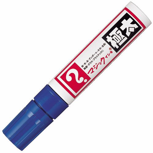 樂天商城 - 油性マーカー マジックインキ 極太 青 1本