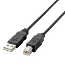 EU RoHS指令準拠 環境対応USB2.0ケーブル (A)オス?(B)オス 1.5m ブラック 1本