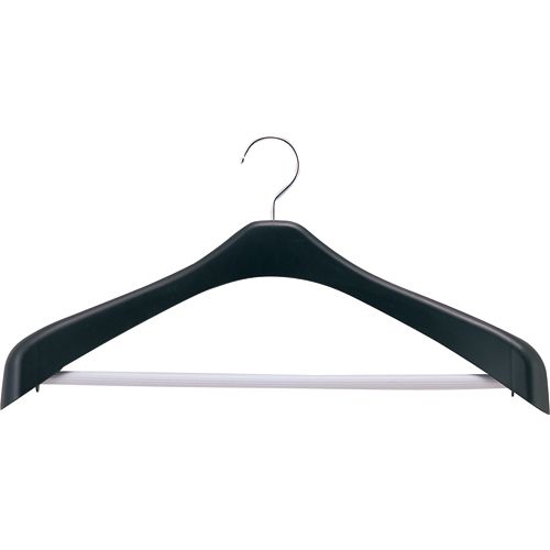 Hanger - リバース　ジャケットハンガー　ストップ　42cm　ブラック　1本