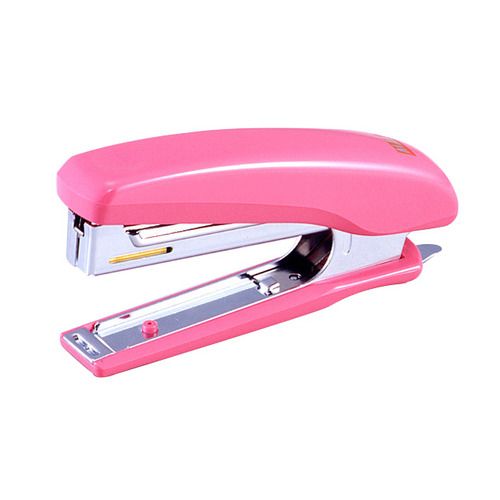 ホッチキス　20枚とじ　ピンク　1個