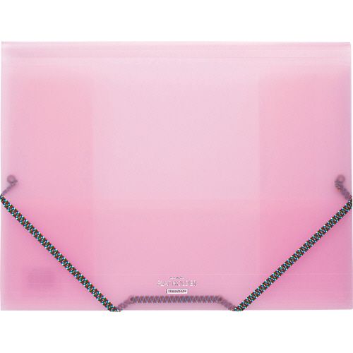 フラットホルダー A4 50枚収容 背幅5?32mm ピンク 1冊