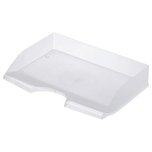 Desk Tray - スケルトンカラーレタートレー A4ヨコ クリアー 1個